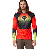 Maglia maniche lunghe Fox Ranger Revise - Rosso giallo - I