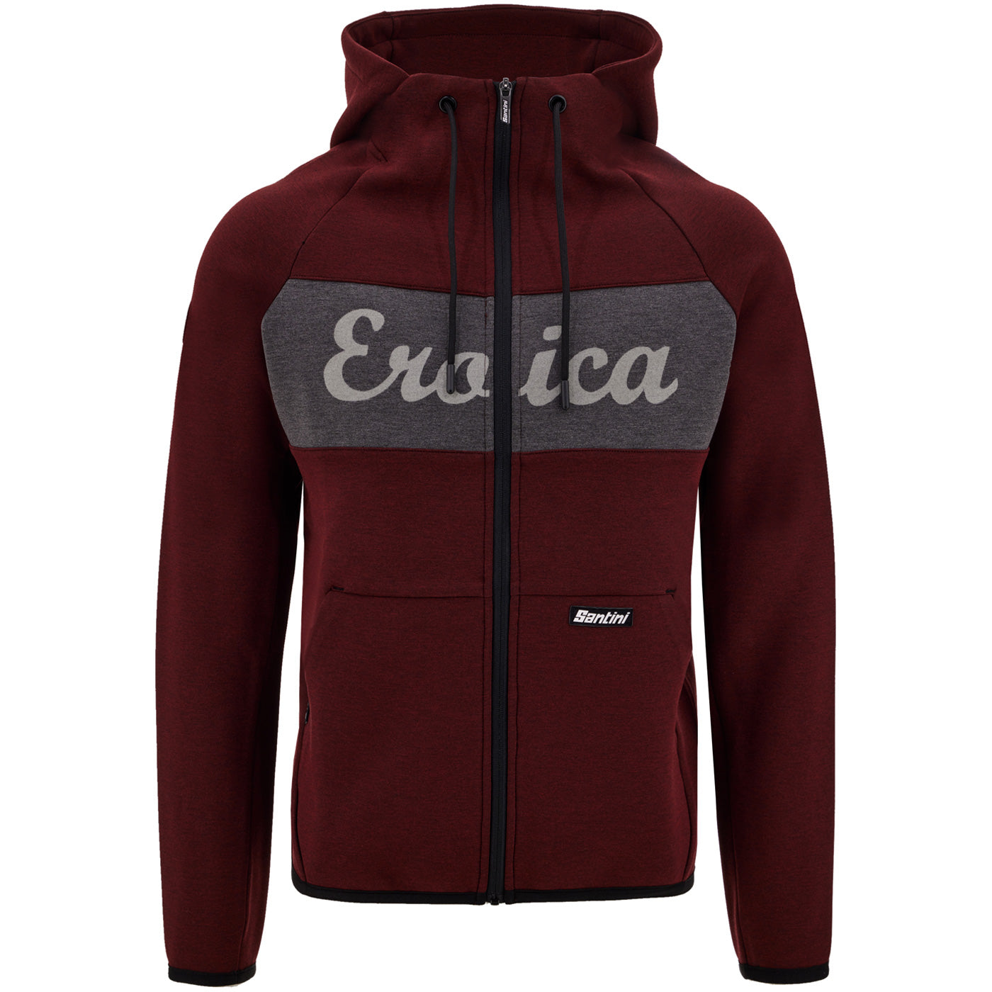 Felpa con cappuccio Eroica - Bordeaux - P