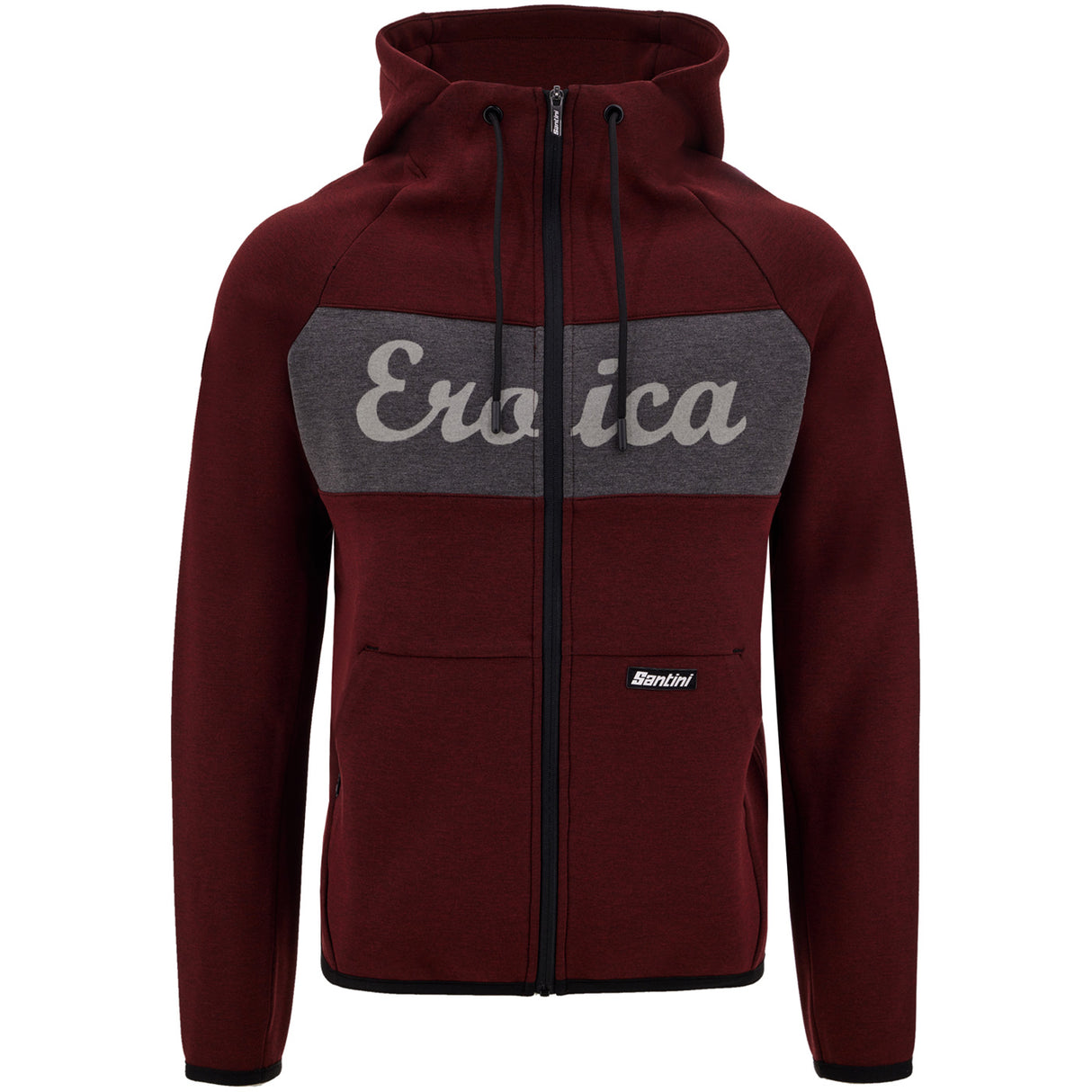 Felpa con cappuccio Eroica - Bordeaux - P