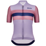 Women's jersey Santini Eco Sleek Bengal - Purple Pink