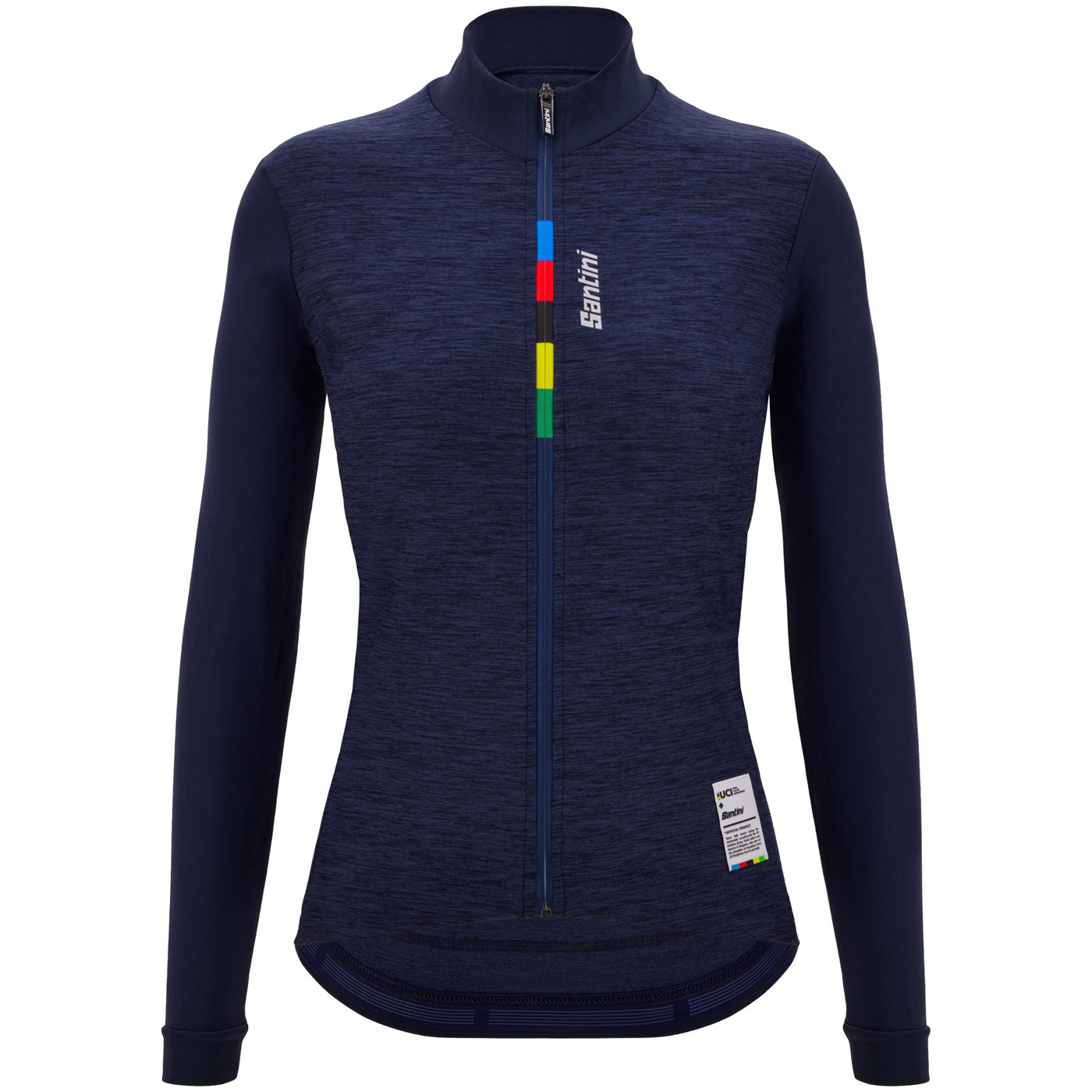 Santini UCI Official Pure women long sleeve jersey Blue All4cycling