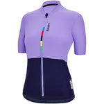 Santini UCI Official Riga frau trikot - Violett