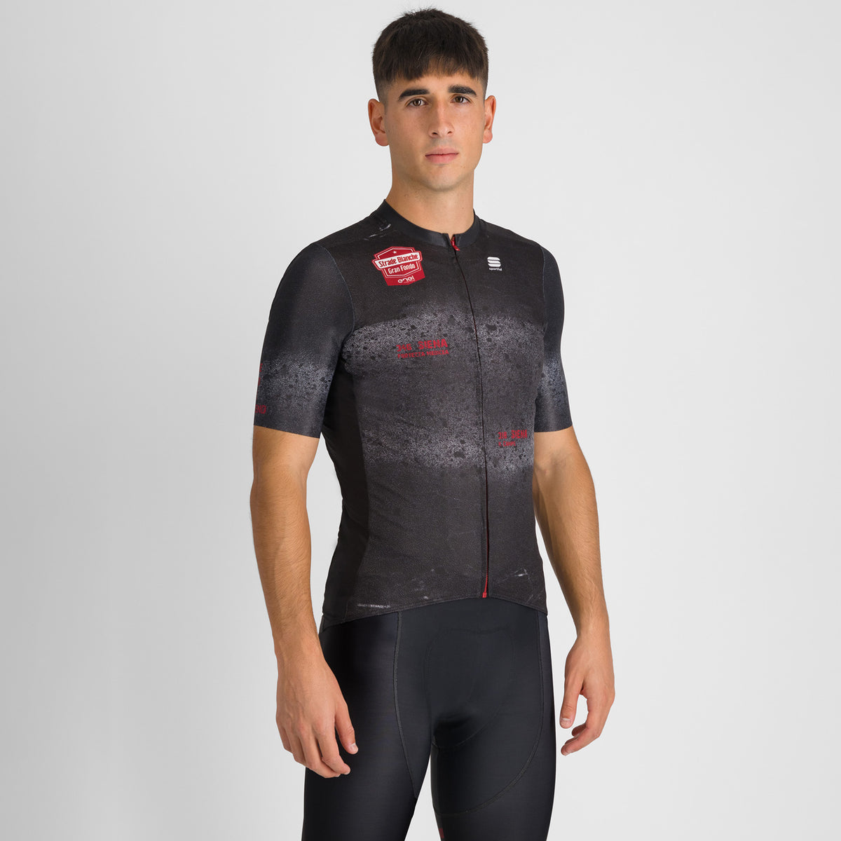 Maillot Cyclisme Strade Bianche - Sportful - Rouge/Orange - Taille L - Occasion