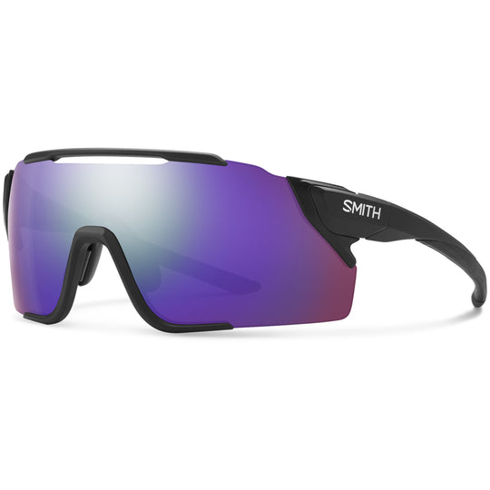 Occhiali Smith Attack Mag Mtb - Matt black Violet mirror