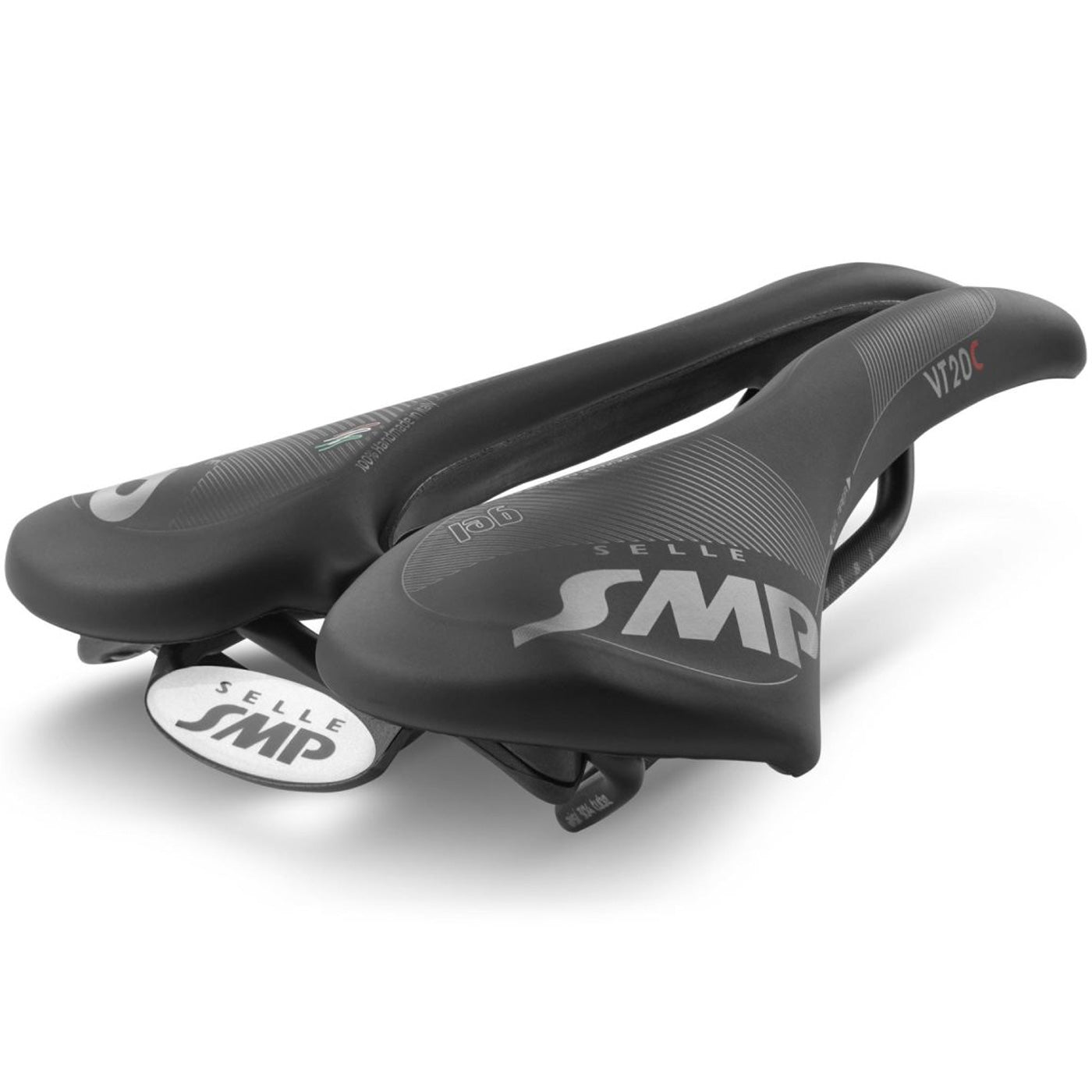 Sella Da Bici SMP TRK Martin Touring Gel - Seduta Comoda Per Viaggi Lunghi, Colore Nero