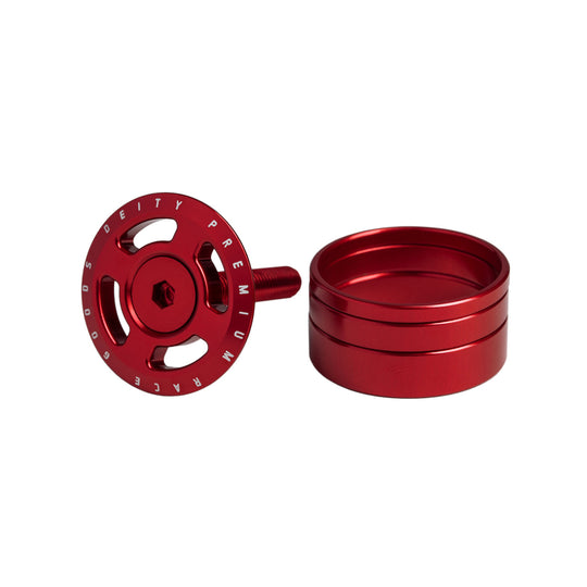 Capuchon de guidon Deity Crosshair - Rouge