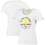 T-Shirt femme Tour de France Made in France - Blanc