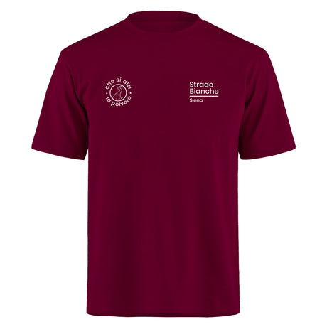 T-Shirt Strade Bianche - Bordeaux - E