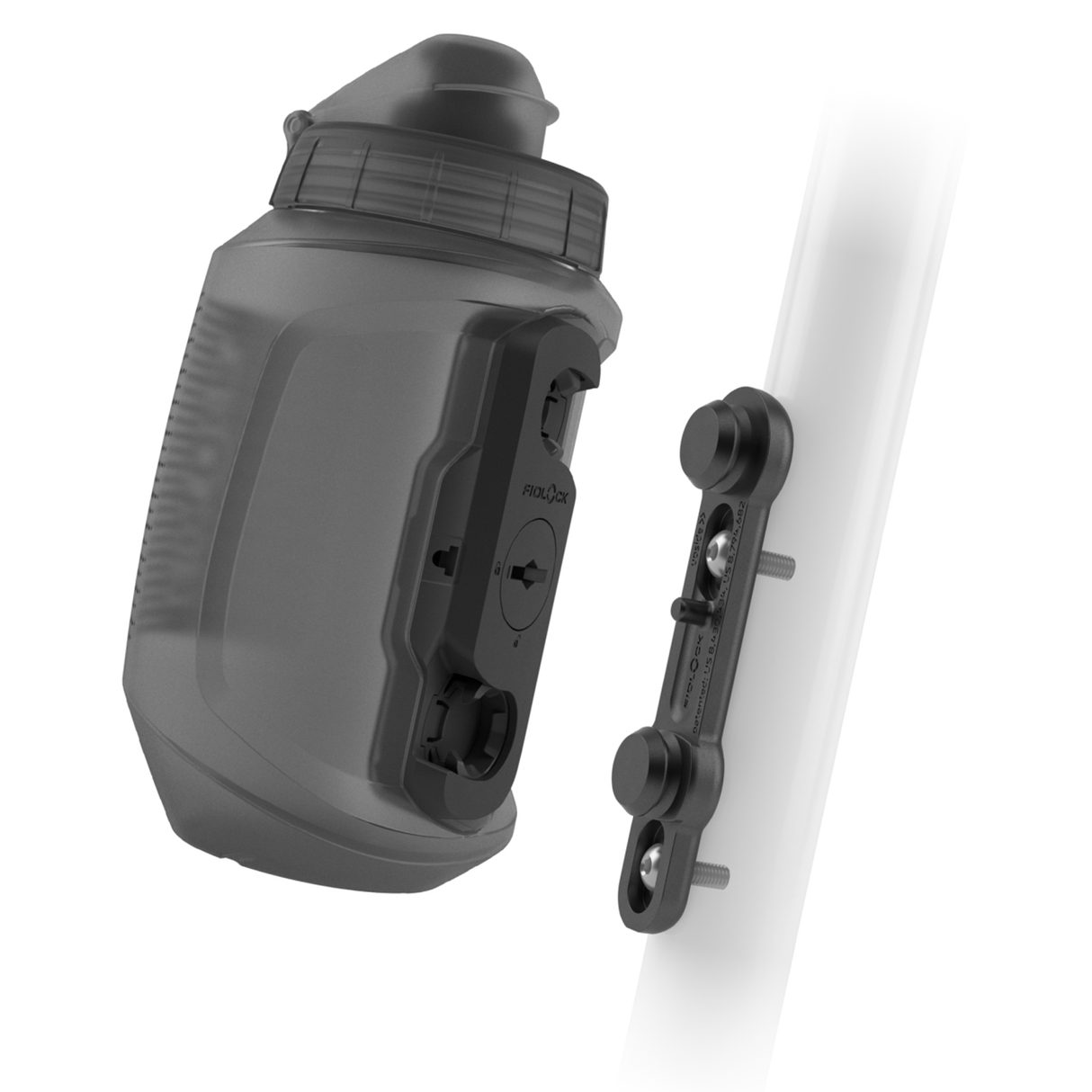 Fidlock Twist Trinkflasche 550 + Bike Base - Smoke