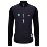 Maillot manches longues Santini UCI - Noir