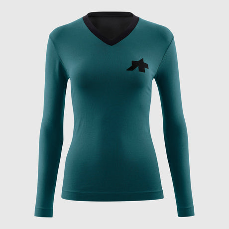 Maglia donna Assos maniche lunghe Tactica Tech T5 - Verde - P
