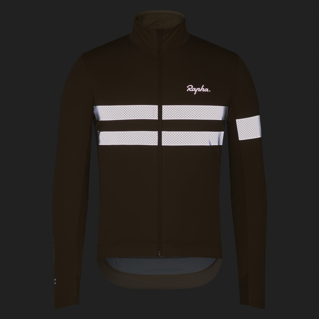 Maglia maniche lunghe Rapha Brevet Windstopper - Beige - D