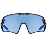 Occhiali Uvex Sportstyle 231 2.0 P - Black Matt Polavision Blue - M