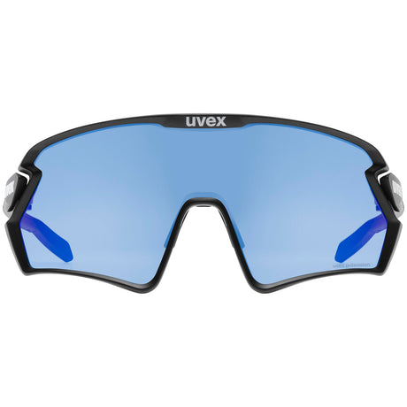 Occhiali Uvex Sportstyle 231 2.0 P - Black Matt Polavision Blue - M