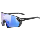 Occhiali Uvex Sportstyle 231 2.0 P - Black Matt Polavision Blue - L