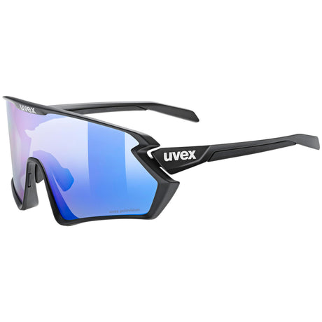 Occhiali Uvex Sportstyle 231 2.0 P - Black Matt Polavision Blue - L