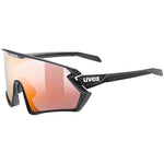 Uvex Sportstyle 231 2.0 P glasses - Black Matt Polavision Red