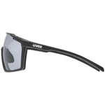 Uvex MTN Perform V glasses - Black Matt Variomatic Blue