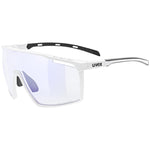 Uvex MTN Perform V glasses - White Matt Variomatic Blue