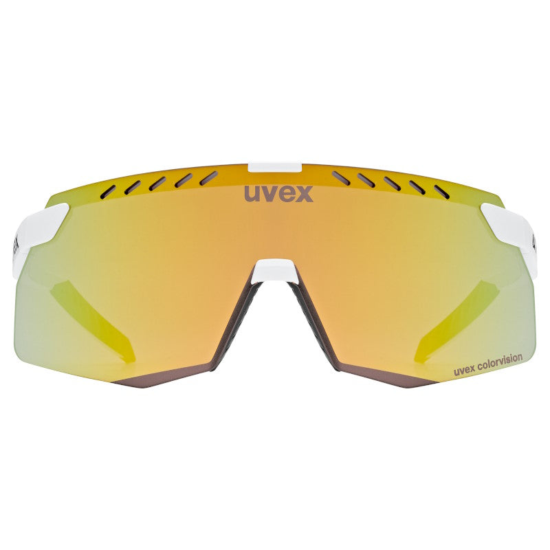 Occhiali Uvex Pace Stage S CV - White Matt Mirror Yellow - O