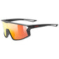 Uvex Skyryse Kinder brille - Black matt Mirror Red