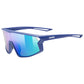 Occhiali Bambino Uvex Skyryse - Blue matt Mirror green - P