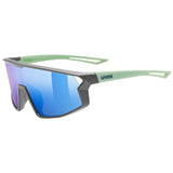 Occhiali Bambino Uvex Skyryse - Grey green Mirror Blue - G