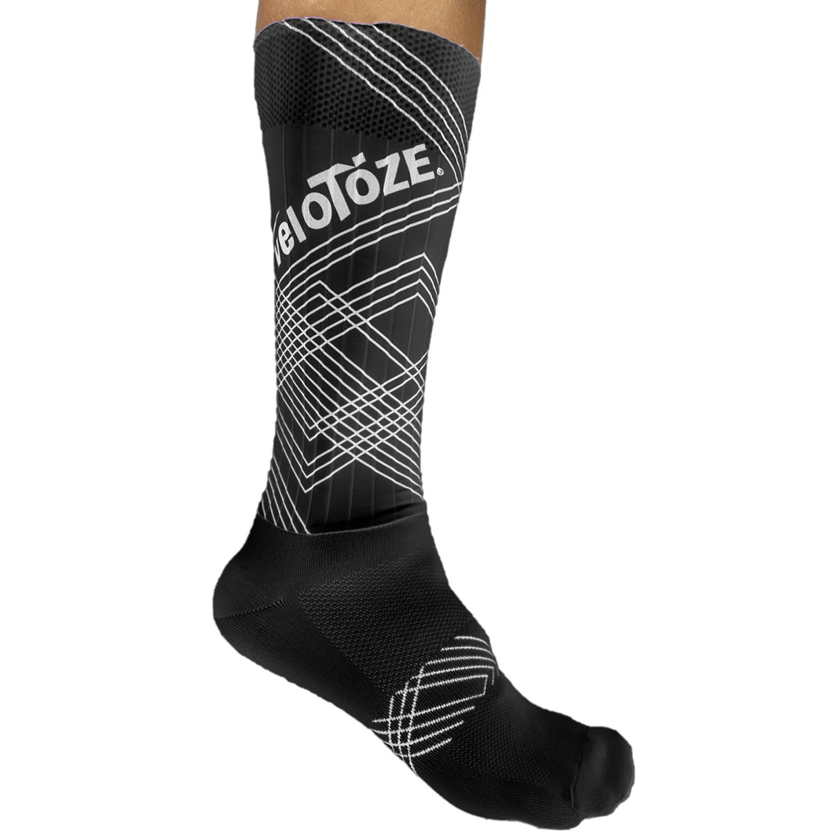 Calze VeloToze Aero Extra Tall - Nero - P