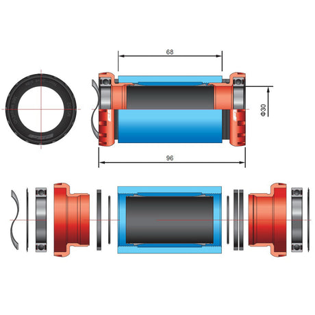 Movimento Centrale FSA BB392 - Bsa - D