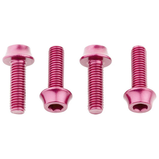 Vis en aluminium pour porte-bidon WolfTooth - Rose