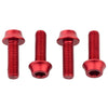 WolfTooth Bottle Cage Screws Aluminum - Red