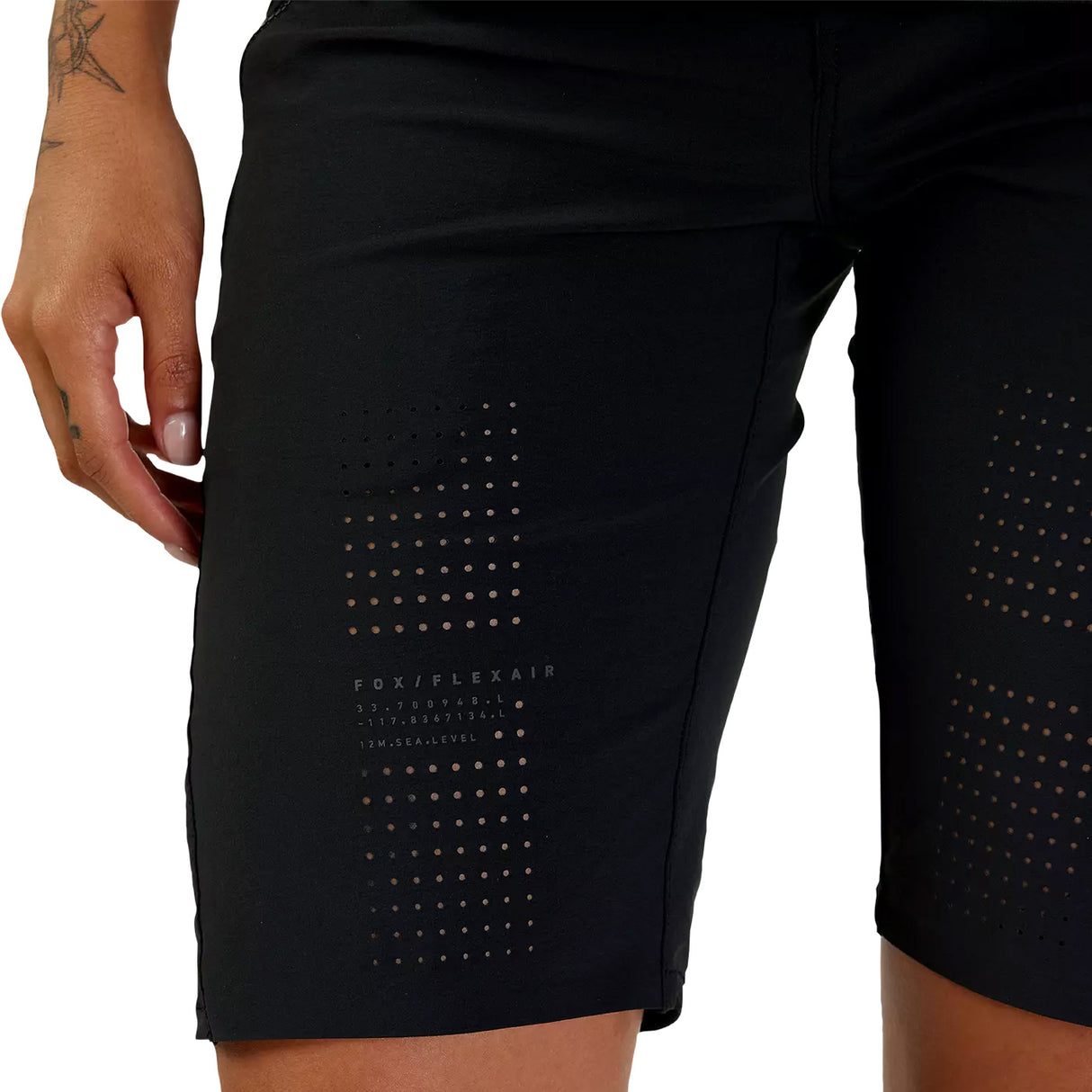 Pantaloncini Fox mtb donna Flexair - Nero nero - N