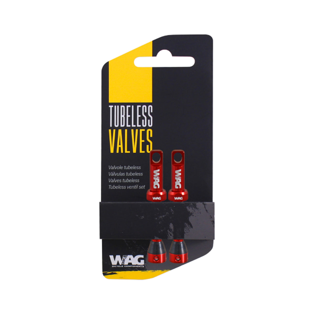 Valvola tubeless Wag 44mm - Rosso - H