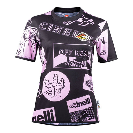 T-Shirt donna Cinelli Gravel - Nero - L