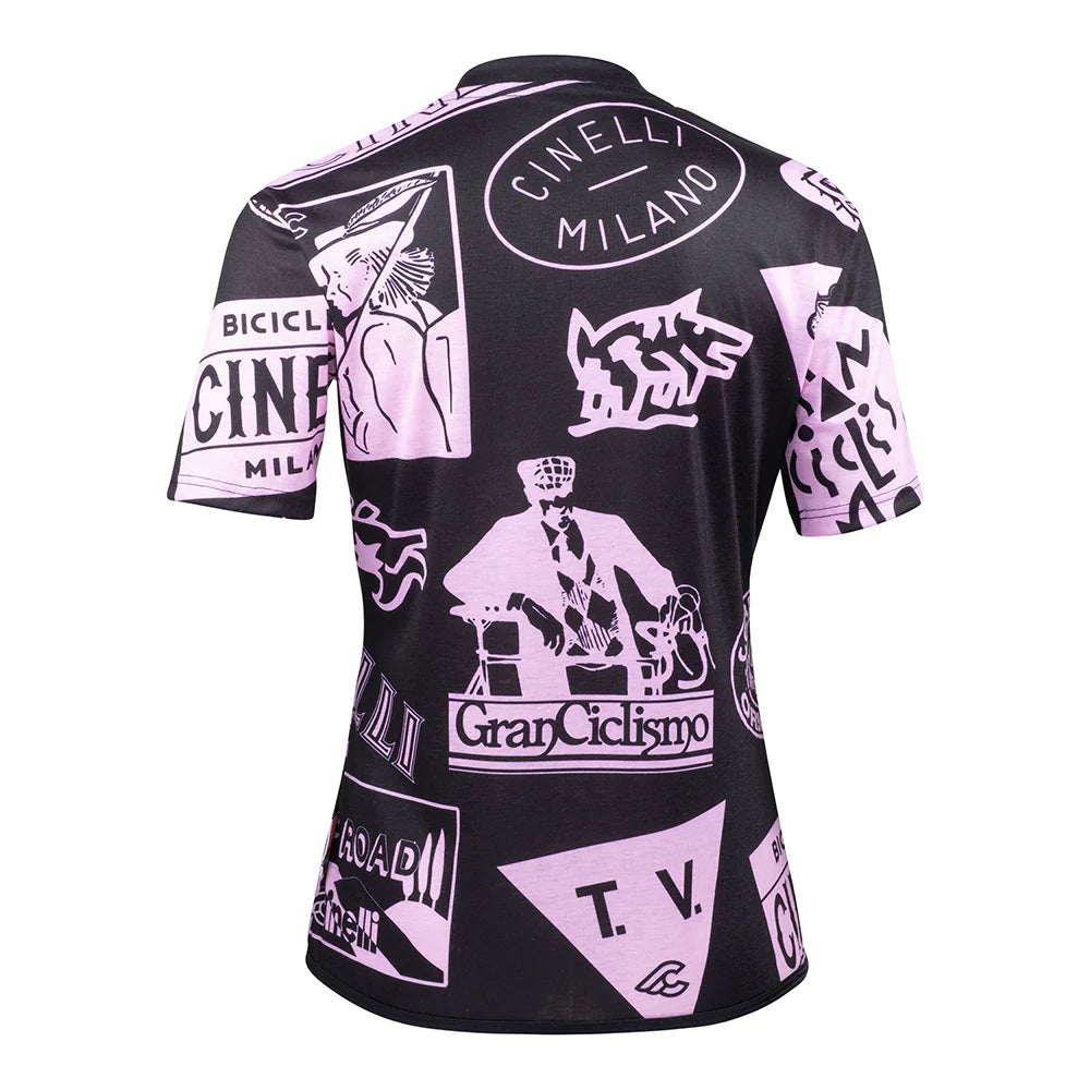 T-Shirt donna Cinelli Gravel - Nero - M