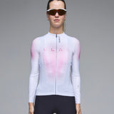 Langarmtrikot damen Q36.5 Gregarius Hybrid Light QLAB - Weiß Rosa