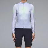 Langarmtrikot damen Q36.5 Gregarius Hybrid Light QLAB - Graugrün