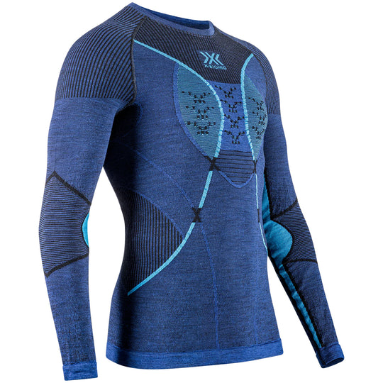 X-Bionic Apani Merino 4.0 lang arm radunterhemd - Blau