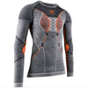 Camiseta interior mangas largas X-Bionic Apani Merino 4.0 - Gris naranja