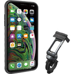 Topeak RideCase para iPhone XS Max negro/gris con soporte.