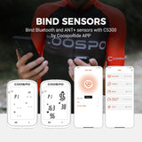 COOSPO GPS Cycling Computer CS300 - Black