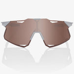 100% Hypercraft sunglasses - Matte Stone Grey HiPER Crimson Silver Mirror