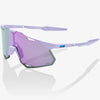 100% Hypercraft XS sunglasses - Soft Tact Lavender HiPER Lavender Mirror