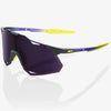 100% Hypercraft XS sunglasses - Matte Metallic Digital Brights Dark Purple