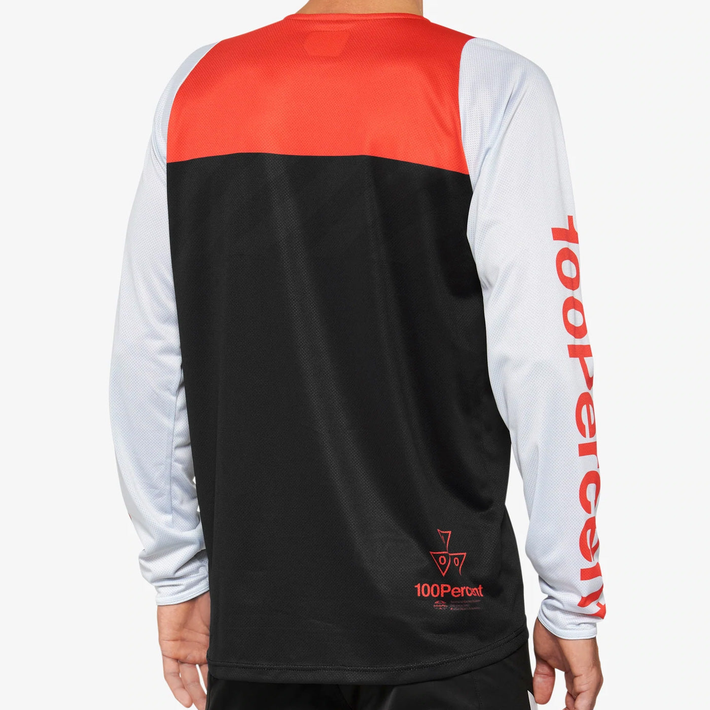 Maglia maniche lunghe 100% R-Core - Nero rosso - B