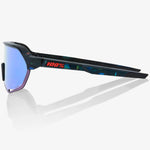 100% S2 sunglasses - Black Holographic HiPER Blue Mirror