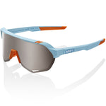 100% S2 sunglasses - Soft Tact Two Tone HiPER Silver Mirror