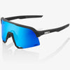 100% S3 sunglasses - Matte Black HiPER Blue Mirror