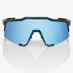 100% Speedcraft brille - Black Holographic HiPER Blue Mirror