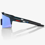 100% Speedcraft SL brille - Black Holographic HiPER Blue Mirror
